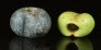 Two ancient Hellenistic monochrome glass beads 342MAb